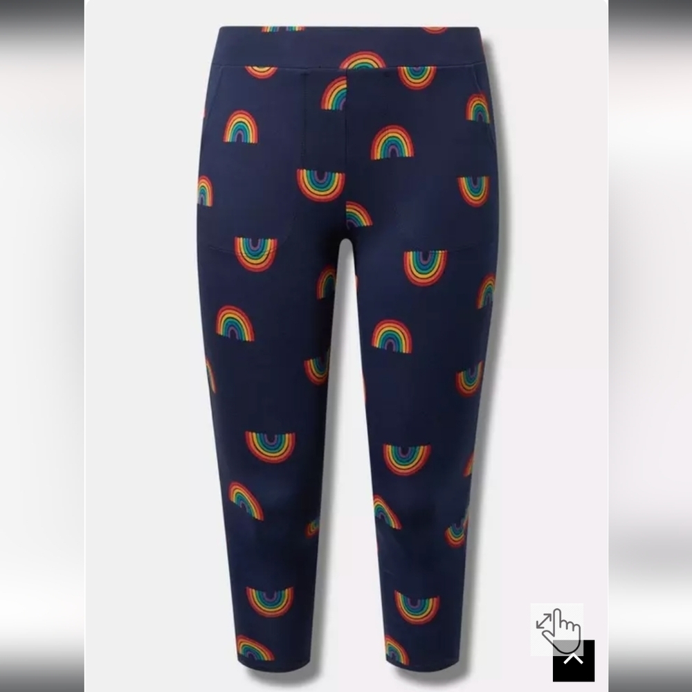 New Torrid Premium Leggings Blue rainbow Pocket Premium Leggings Plus Sz 2x